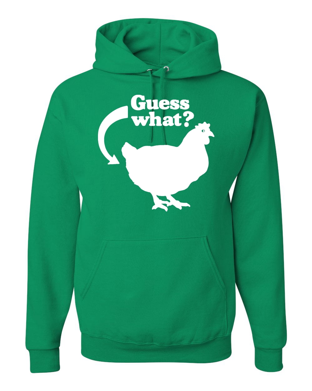 Guess What Chicken Butt Joke Humor Unisex Graphic Hoodie