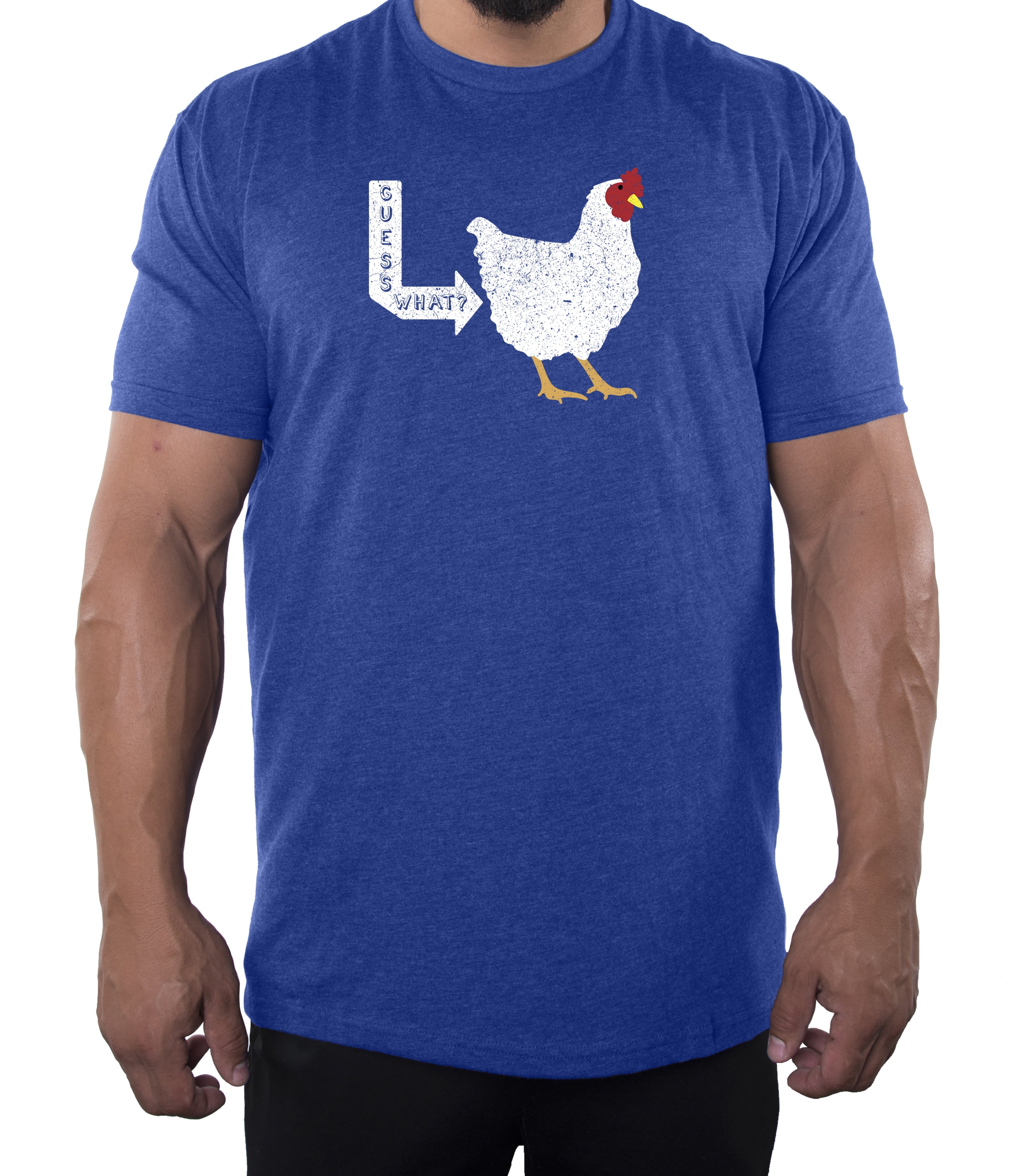 Guess What Chicken Butt Men s T shirts Funny Graphic Tees