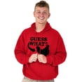 thumbnail image 1 of Guess What Chicken Funny Sarcastic Unisex Plus Size Hoodie Brisco Brands 3X, 1 of 6