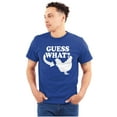thumbnail image 1 of Guess What Chicken Funny Sarcastic Men's Graphic T Shirt Tees Brisco Brands X, 1 of 6