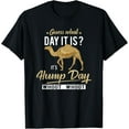 thumbnail image 1 of Guess What Day Is It Camel Funny Hump Day T-ShirtMen's and women's gift, black and white T-shirt, size: Extra large S-4XL, 1 of 4