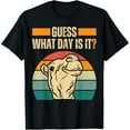 thumbnail image 1 of Guess What Day Is It Camel Hump Day Camel Wednesday Funny T-ShirtMen's and women's gift, black and white T-shirt, size: Extra large S-4XL, 1 of 4