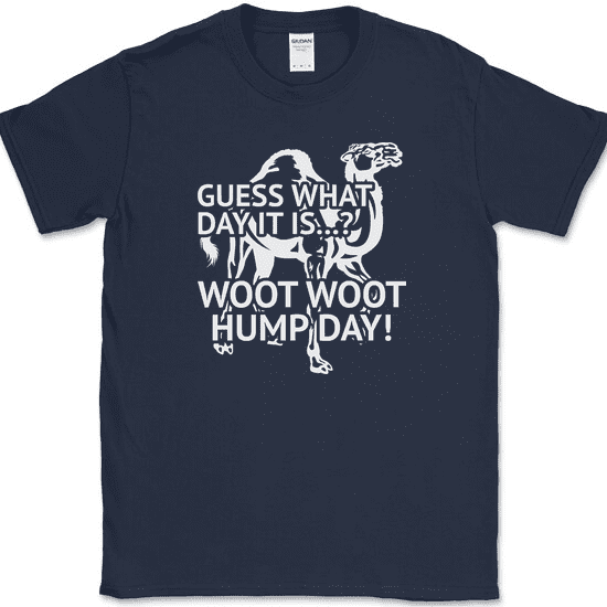 Guess What Day It Is Woot Woot Hump Day T-Shirt Funny Wednesday Tee - Navy, 4XL