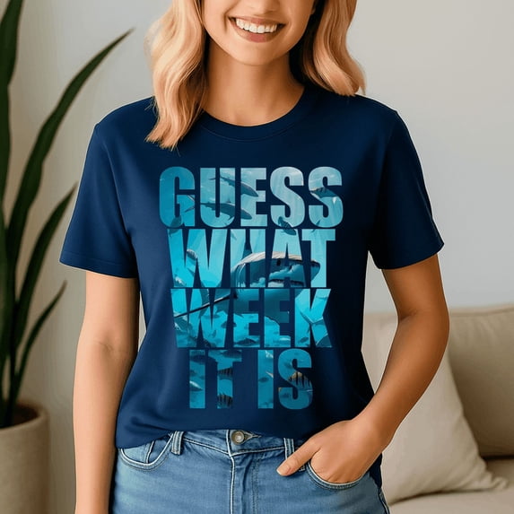 Guess What Week It Is Funny Shark Awareness Support Summer, Funny Shark Week Shirt, Shark Lover Summer, Beach Vacation TShirt, Ocean Animal