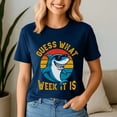 thumbnail image 1 of Guess What Week It Is Shark Lover, Funny Shark Week Shirt, Shark Lover Summer, Beach Vacation TShirt, Ocean Animal, 1 of 5