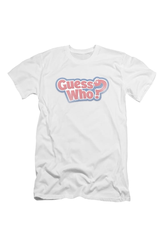 Guess Who Guess Who Distressed Logo HBO S/S Adult 30/1 T-Shirt White