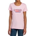 thumbnail image 1 of Guess Who Guess Who Distressed Logo Women's T Shirt, Pink, X-Large, 1 of 6