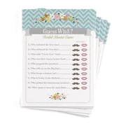 Guess Who Newly Wed Game Cards