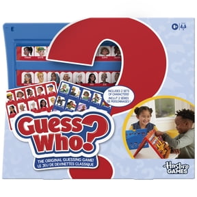 Guess Who? Original Guessing Game, Easy to Load Frame, Double-Sided Character Sheet, 2 Player Games for Kids, Ages 6+