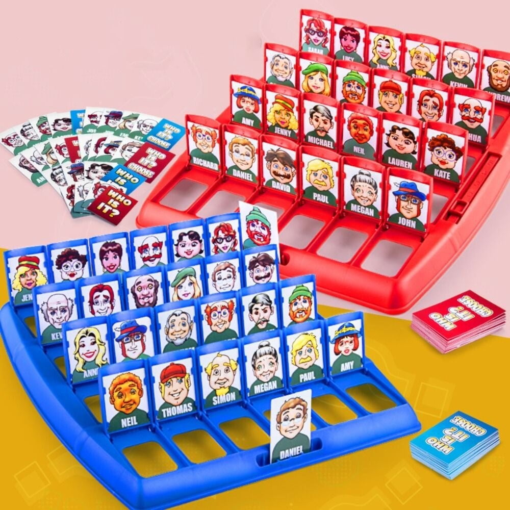 Adivina Quién? Juego de Mesa Clásico Tradicional para Familias, Juguete de Interior para Fiestas, Juegos de Rompecabezas