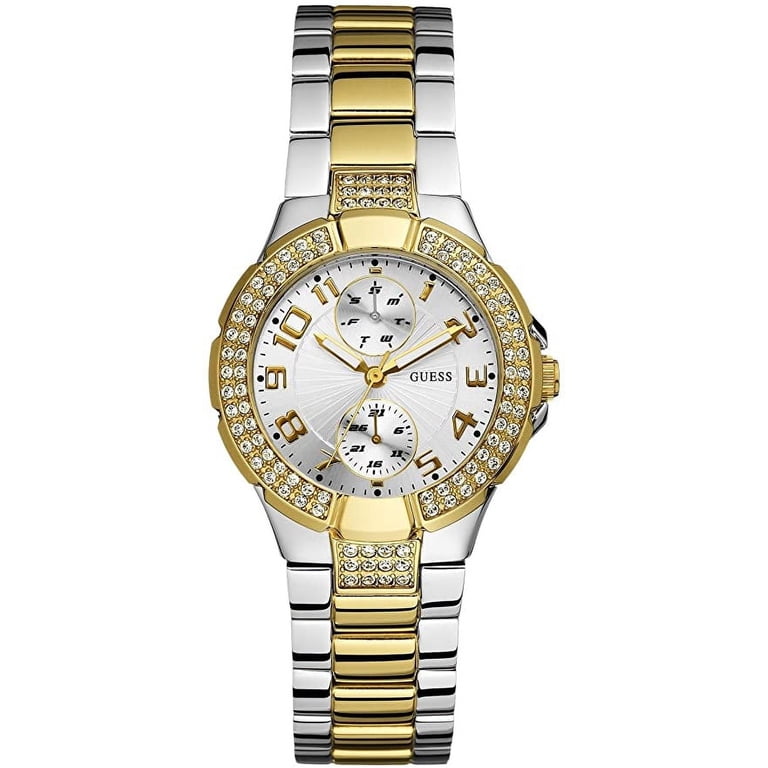 Guess Two-Tone Silver & Gold Crystal Bezel Multifunction Watch GUESS Ladies 2-Tone Multi-function Watch - GW0771L3 | GUESS  main image 3