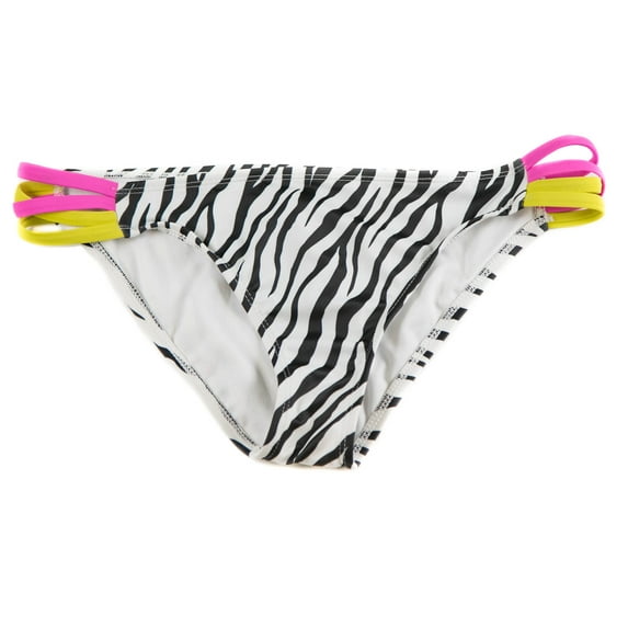 Guess Women's Celebrity Skin Spider Zebra Print Fashion Swim Bottom