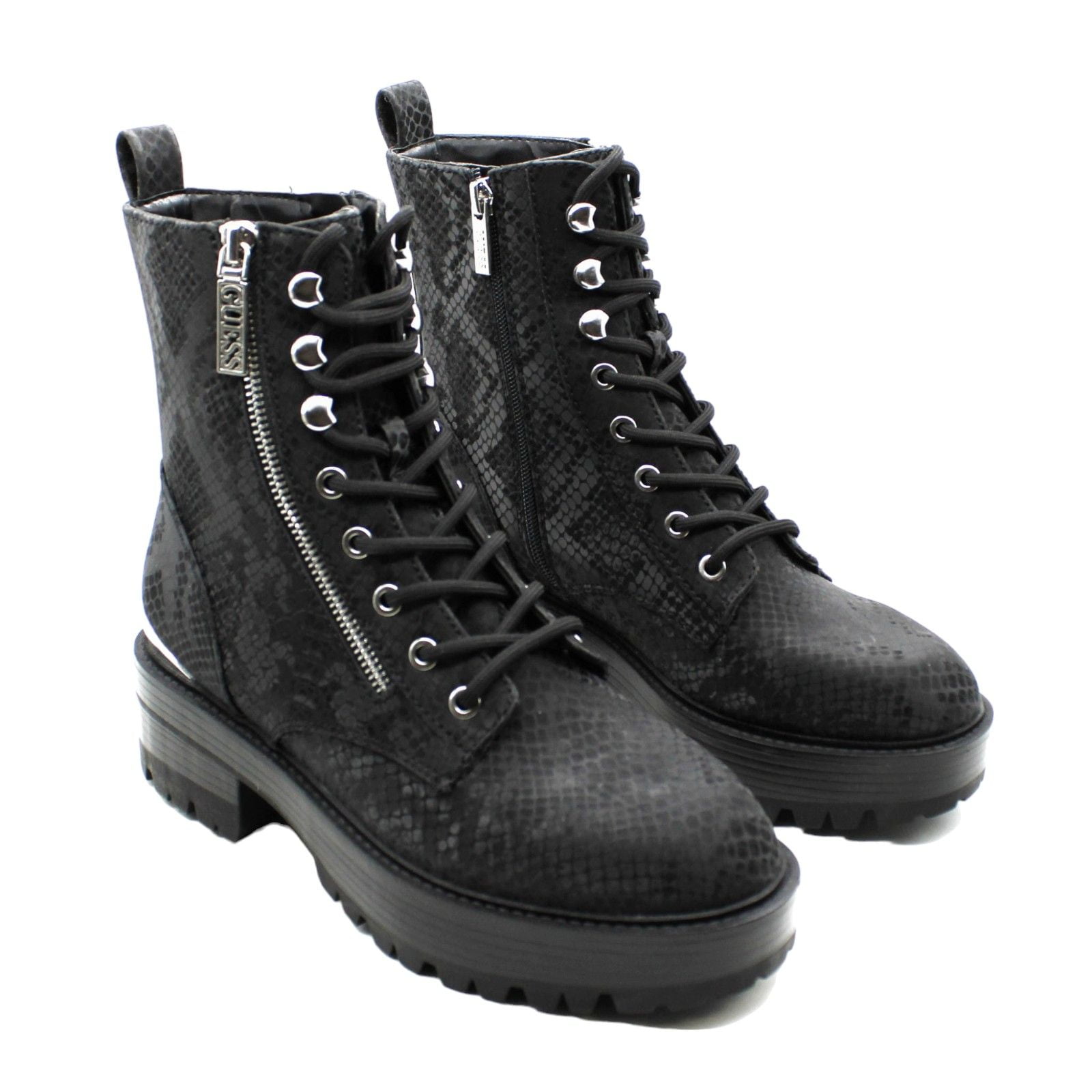 Guess Mujeres Fearne Lug Sole Bootie con cordones Dominican