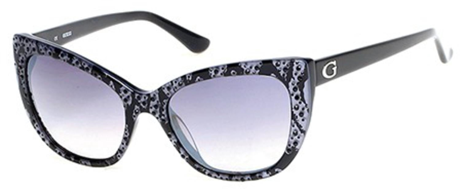 Guess Black and Silver Sunglasses Guess Sunglasses GF0385/S 10B main image 3