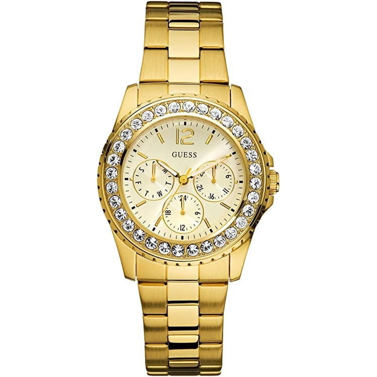 Ladies Guess Watch GUESS Ladies Blue Purple Gold Tone Multi-function Watch  main image 3