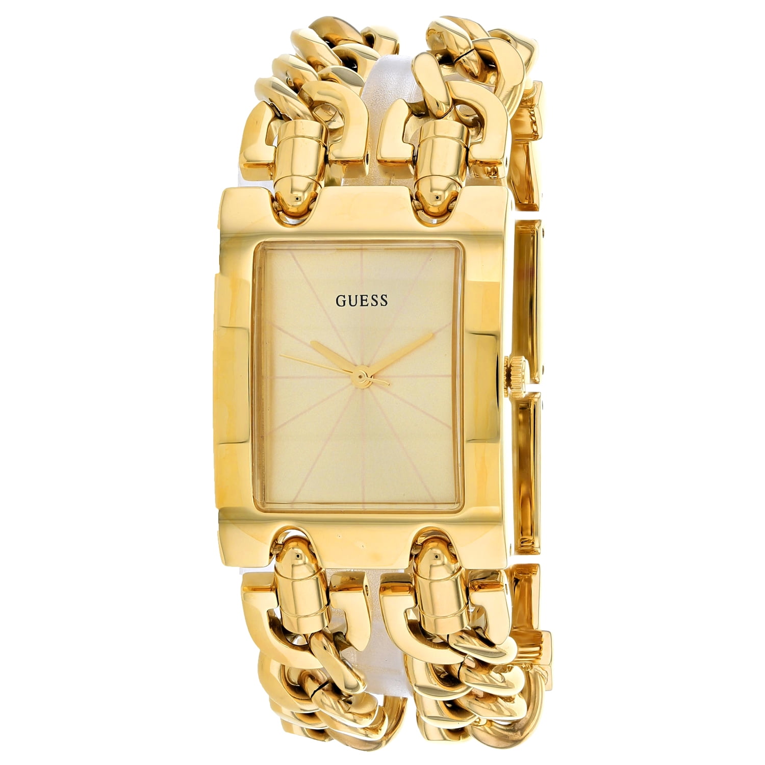 Guess Women's MOD Heavy Metal Gold Dial Watch - W1117L2 - Walmart.com
