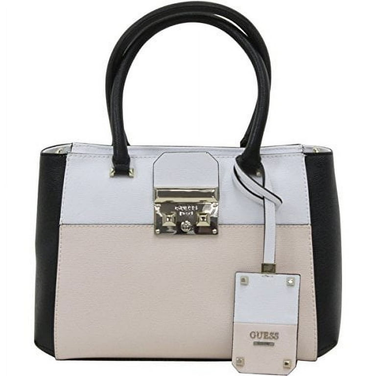 Guess Women s Martine Small Top Handle Cameo Multi Framed Satchel Handbag