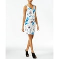 thumbnail image 1 of Guess Women's Sleeveless Tetiana Zipped Dress, Poppy Punch Blue, L R, 1 of 1