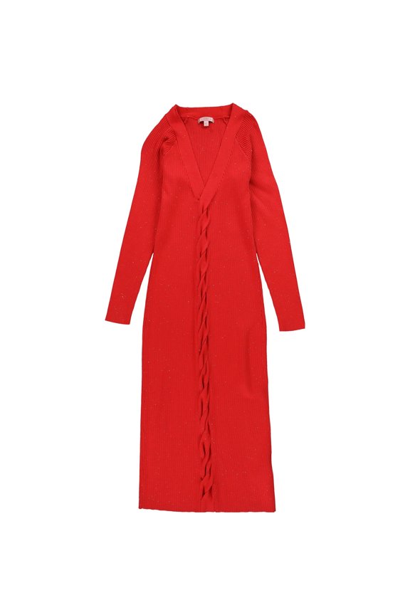Womens Celia Sweater Dress, Red, X-Large