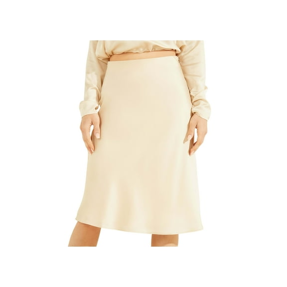 Guess Womens Claire Midi Skirt Pearl Oyster XS
