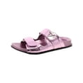 thumbnail image 1 of Guess Womens Fabula Logo Faux Leather Slide Sandals, 1 of 1