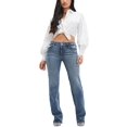 thumbnail image 1 of Guess Womens Faded Denim Straight Leg Jeans, 1 of 3
