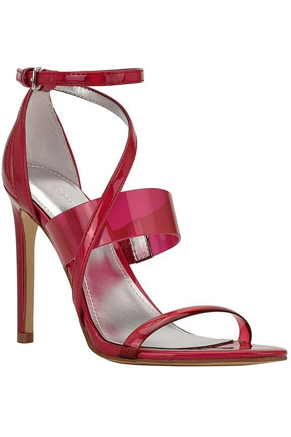 Womens Felecia Shiny Ankle Strap Strappy Sandals