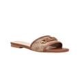 thumbnail image 1 of Guess Womens Hammi Faux Leather Slip On Slide Sandals, 1 of 1