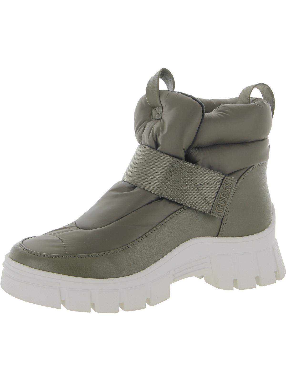 Guess Womens Hidemi Puffer Metallic Winter & Snow Boots