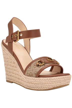 Womens Hisley 2 Faux Leather Espadrille Slingback Sandals