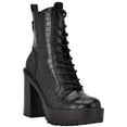 thumbnail image 1 of Guess Womens Kaniela Faux Leather Block Heel Ankle Boots, 1 of 4