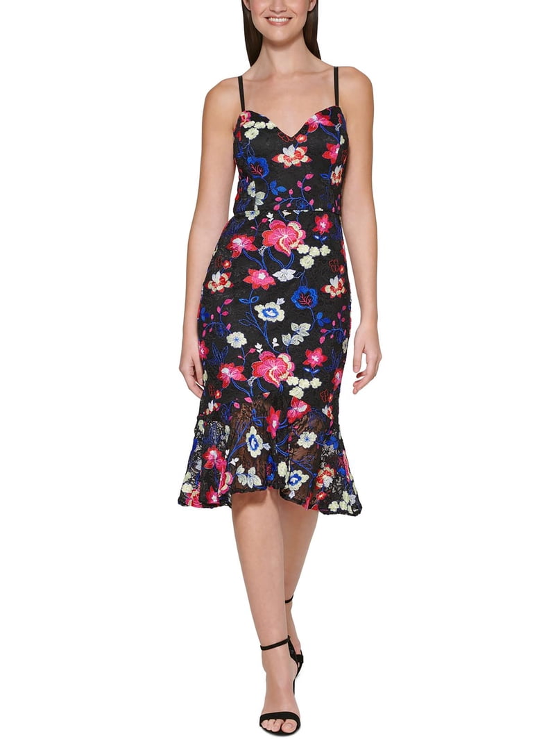 Guess Womens Lace Midi Midi Dress - Walmart.com