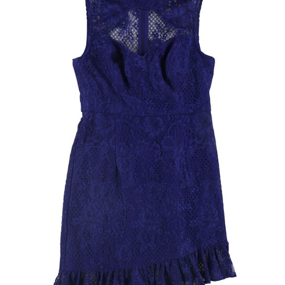 GUESS Womens Brandie Cocktail Dress, Blue, 0