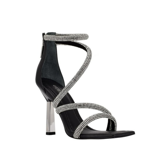 Guess Womens Lalali Embellished Square Toe Strappy Sandals