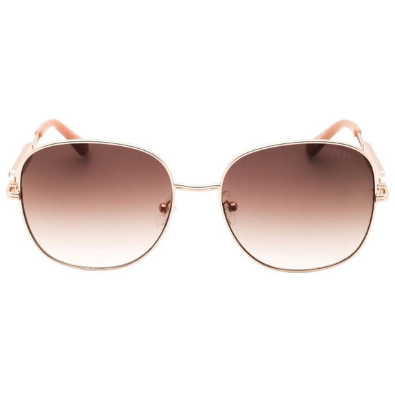 Guess Womens Metal Frame Smoke Gradient Sunglasses