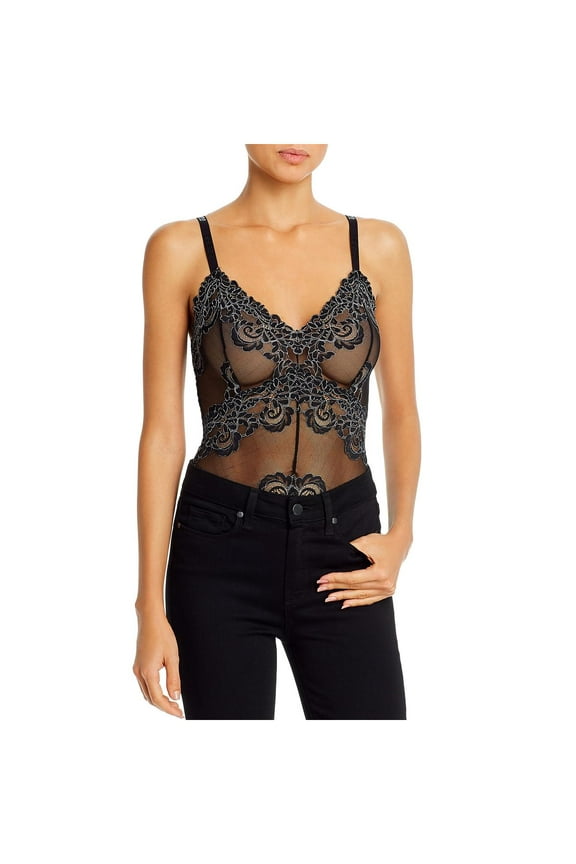 Womens Milo Lace Sheer Bodysuit