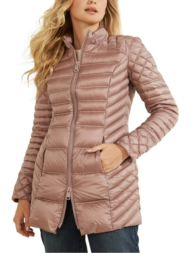 Guess Womens Natasha Down Outerwear Puffer Jacket