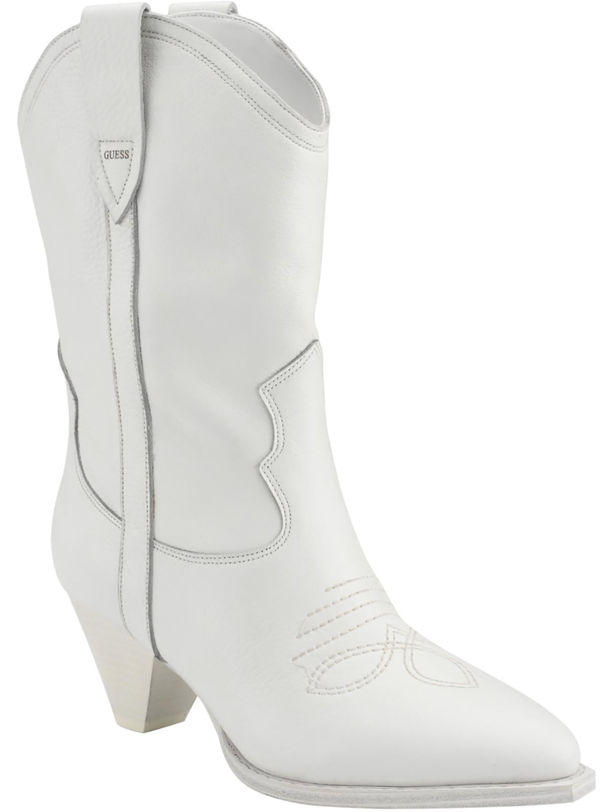 Guess Womens Odilia Faux Leather Pull On Cowboy Western Boots Walmart