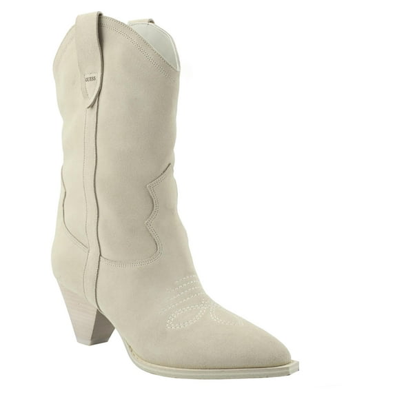 Guess Womens Odilia Suede Pull On Cowboy, Western Boots
