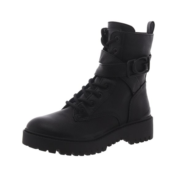 Guess Womens Orana  Lug Sole Platform Combat & Lace-up Boots
