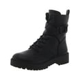thumbnail image 1 of Guess Womens Orana  Zipper Faux Leather Combat & Lace-up Boots, 1 of 3