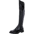 thumbnail image 1 of Guess Womens Raniele 4 Patent Stretch Over-The-Knee Boots, 1 of 2
