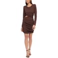 thumbnail image 1 of Guess Womens    Ruched Cut-out Cocktail And Party Dress, 1 of 3