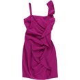thumbnail image 1 of GUESS Womens Ruffled Bodycon Dress, Pink, 14, 1 of 3