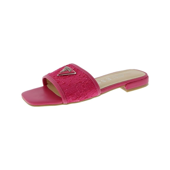 Guess Womens Tamsey Woven Slide Sandals