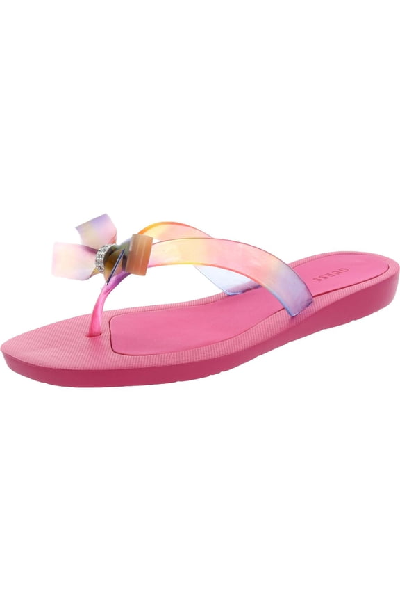 Womens Tutu 9 Bow Glitter Flip-Flops