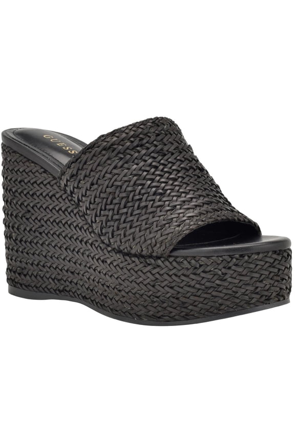 Womens Yenisa Woven Slip On Mule Sandals
