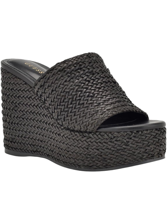 Womens Yenisa Woven Slip On Mule Sandals