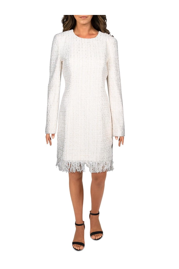 by Marciano Womens Tiffany Tweed Embellished Mini Dress