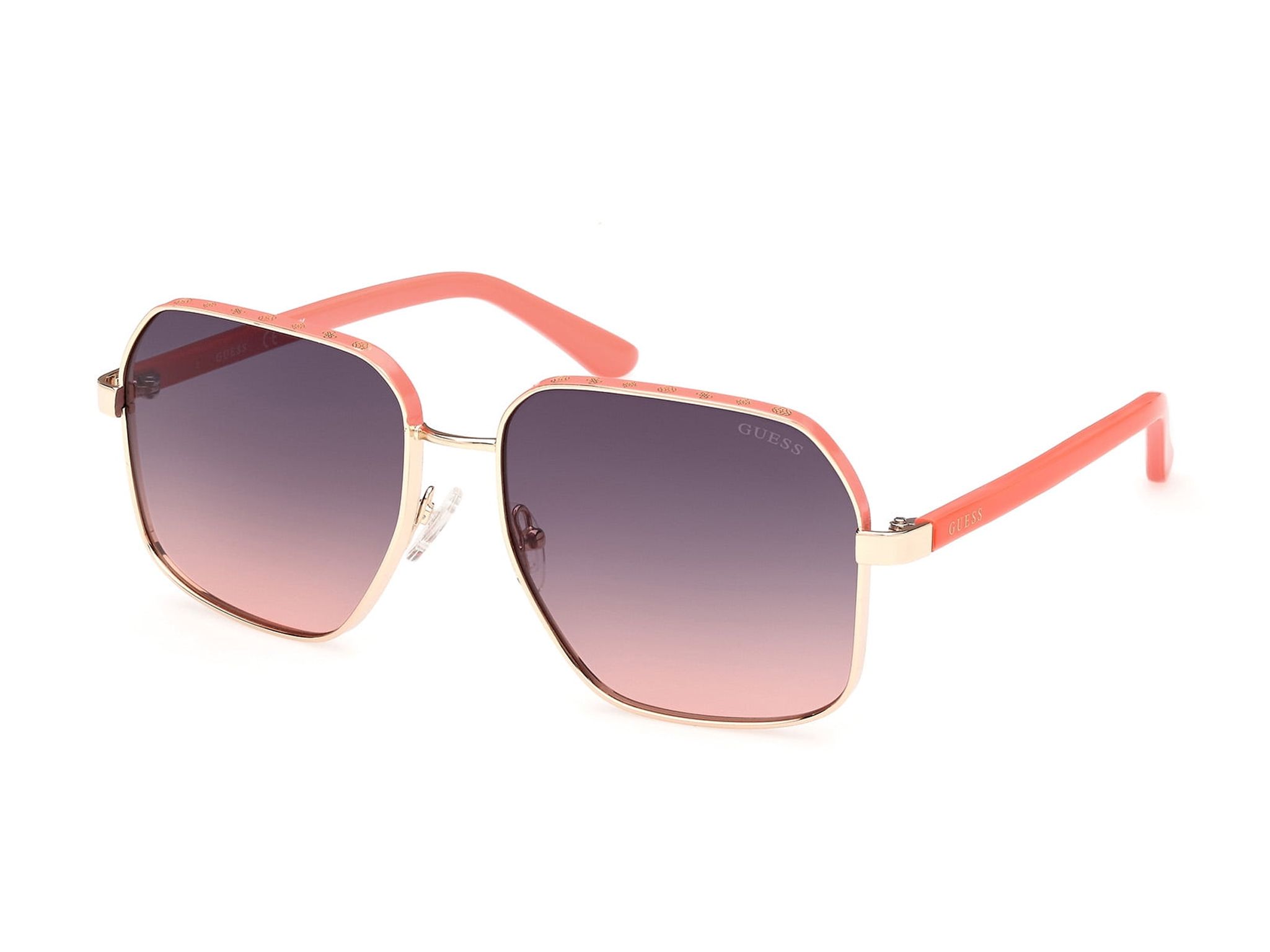 Guess sunglasses GU00107 WOMAN 58/16/140 74B shiny pale gold  display picture 3